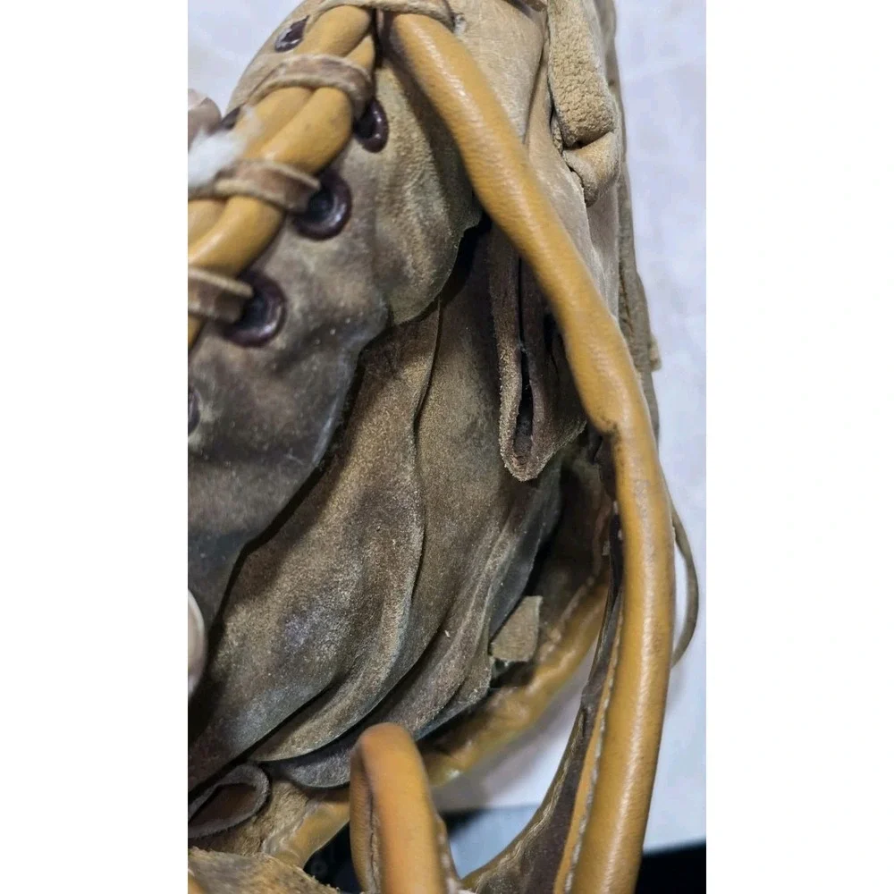 🏈 Vintage Ted Williams Sears 33ND Catchers Mitt GUC Korea Baseball Glove